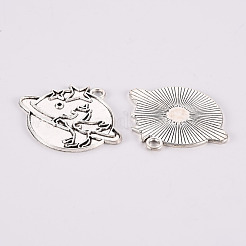 Tibetan Style Alloy Pendants Enamel Settings&nbsp;TIBE-N010-46AS-RS