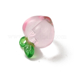 アクリルパーツ  桃  17x14.5x13mm  穴：2mm&nbsp;LS-FIND-Z043-05