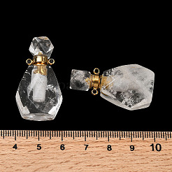 Natural Mixed Gemstone Perfume Bottle Pendants&nbsp;G-B149-02G