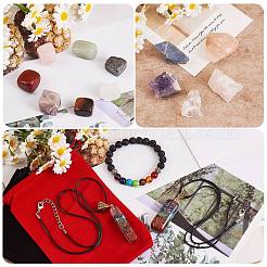 DIY Chakra Gemstone Bracelet Necklace Making Kit&nbsp;DIY-SZ0008-03