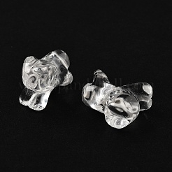 Chinese Zodiac Natural Quartz Crystal Carved Beads&nbsp;G-D300-01E