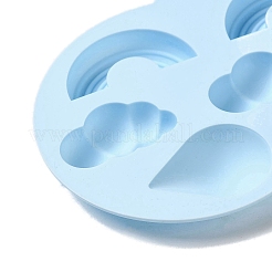 Cloud with Teardrop & Cloud & Rainbow Pattern DIY Fondant Silicone Molds&nbsp;LS-DIY-G114-02