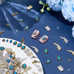 Western Theme Alloy Cabochons&nbsp;MRMJ-SP0001-38B