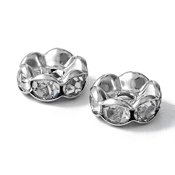 Brass Rhinestone Spacer Beads&nbsp;RB-YW0001-05D-01P