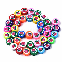 Handmade Polymer Clay Beads Strands&nbsp;CLAY-N008-062-B01