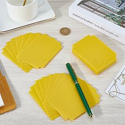 プラスチック製のボードゲームカードセパレーター  トレーディングカードの仕切り  ゴールド  94x70x0.5mm  40枚/セット&nbsp;FIND-CP0002-76A-02