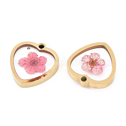 304 Stainless Steel Epoxy Resin Pendants&nbsp;STAS-T072-25