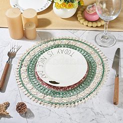 Polyester Lace Table Mat&nbsp;AJEW-TADJ0001-21B