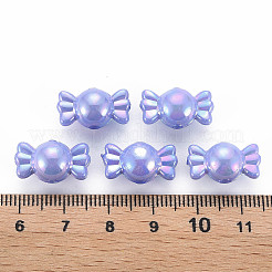 不透明なアクリルビーズ  ABカラー  キャンディ  ミックスカラー  17x9x9mm  穴：2mm  約943個/500g&nbsp;MACR-S153-83-I-M