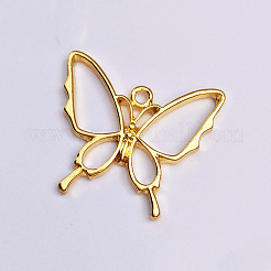 Zinc Alloy Open Back Bezel Pendants&nbsp;PALLOY-F242-08G