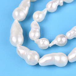 Natural Baroque Keshi Pearl Beads Strands&nbsp;PEAR-S020-F14-03