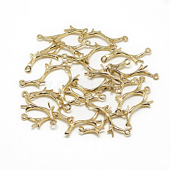 Brass Peg Bails Pendants&nbsp;X-KK-T032-144G