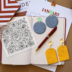 Silicone Clay Texture Mat&nbsp;AJEW-WH0447-009