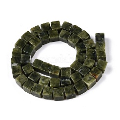 天然台湾ヒスイのビーズ連売り  キューブ  8~8.5x8~8.5x8~8.5mm  穴：1.2mm  約47~49個/連  15.35~15.79'''（39~40.1センチメートル）&nbsp;G-T139-8x8-21A