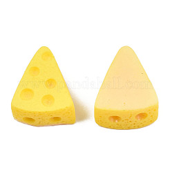不透明樹脂デコデンカボション  模造食品  チーズ  ゴールド  18x15x9mm&nbsp;CRES-N022-132