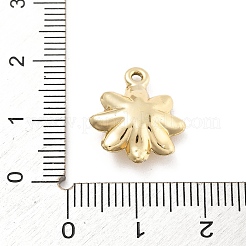 合金ラインストーンペンダント  UVメッキ  花  ゴールドカラー  17x14.5x5.5mm  穴：1.2mm&nbsp;FIND-U026-22G