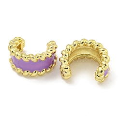 Brass with Enamel Cuff Earrings&nbsp;EJEW-C104-079A-02