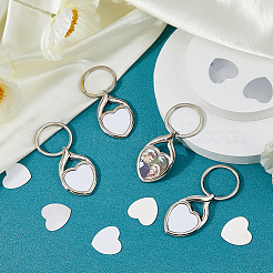 Iron with Zinc Alloy Sublimation Keychain Blanks&nbsp;KEYC-FH0001-52