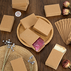 クラフト紙メーラーボックス  長方形  淡い茶色  6x3x8.5cm&nbsp;CON-WH0089-239B-03