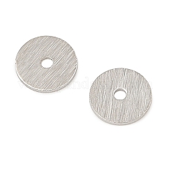 Rack Plating Flat Round Brass Beads&nbsp;KK-M302-02P