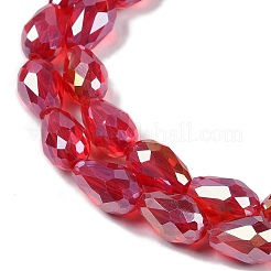 Transparent Electroplate Glass Beads Strands&nbsp;LS-EGLA-N013-T10mm-B12