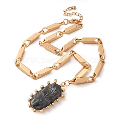 Iron & Alloy Pendant Necklaces for Women&nbsp;NJEW-U046-05G