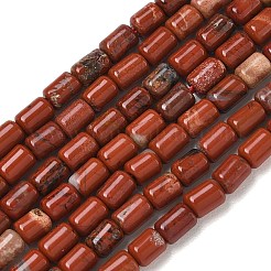 天然石レッドジャスパービーズ連売り  コラム  5.5~6.5x4.5mm  穴：1.2mm  約69個/連  14.96~15.16''（38~38.5センチメートル）&nbsp;GG-CBAF85B-A02