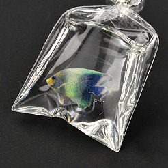 Resin Pendants with Iron Jump Ring&nbsp;LS-RESI-A015-03B