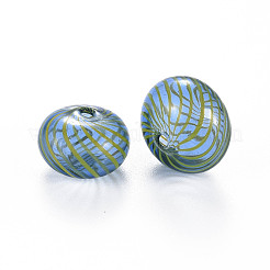 Transparent Handmade Blown Glass Globe Beads&nbsp;GLAA-T012-19C