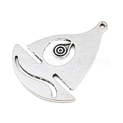Tibetan Style Alloy Big Pendants&nbsp;AL-CBA1187-06AS