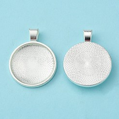 25mm Transparent Clear Domed Glass Cabochon Cover for Alloy Photo Pendant Making&nbsp;TIBEP-X0009-S-RS