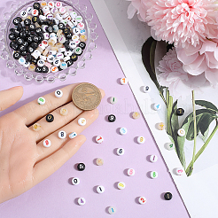 840Pcs 7 Styles Opaque Acrylic Beads&nbsp;OACR-SP0001-27