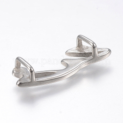 Tarnish Resistant 304 Stainless Steel Slide Charms&nbsp;STAS-F169-30P