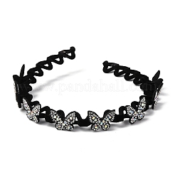 Plastic Rhinestone Hair Bands&nbsp;OHAR-B007-04A