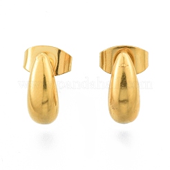 304 Stainless Steel Teardrop Stud Earrings for Women&nbsp;EJEW-N052-01G