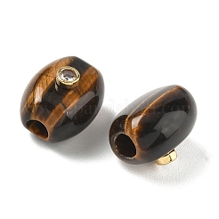 Natural Tiger Eye European Beads&nbsp;GG-CBA105B-02H-G