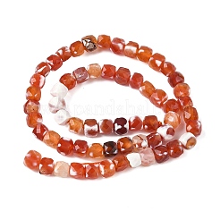 Natural Fire Crackle Agate Beads Strands&nbsp;G-H078-C49-6mm-04