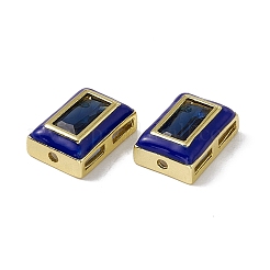 Rack Plating Brass Rectangle Beads&nbsp;KK-C007-14G