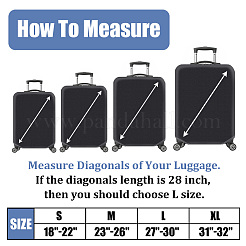 Carbon Fiber Luggage Cover&nbsp;AJEW-WH0596-801C