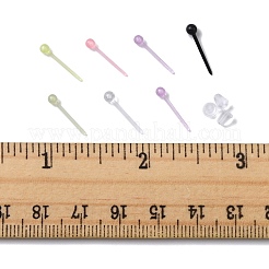 700Pcs 7 Colors Plastic Tiny Ball Stud Earrings&nbsp;EJEW-FS0001-12