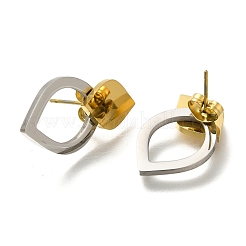 304 Stainless Steel Teardrop Stud Earrings&nbsp;EJEW-C118-01D