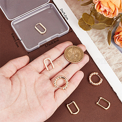 6Pcs 3 Styles Brass Hoop Earrings&nbsp;EJEW-BBC0001-30