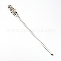 カーテンタイバック  合金ばね設計  ほとんどのカーテンに適しています  使いやすい  花  プラチナ  450x9x3mm  2個/セット&nbsp;LS-CF-TAC0002-10A