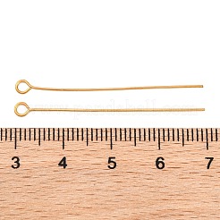 イオンプレーティング（IP）304ステンレススチールアイピン  18KGP本金メッキ  24ゲージ  26x0.5mm  穴：1.9mm&nbsp;STAS-I320-A14-G