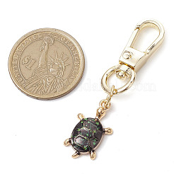 3個 3色 亀合金エナメルペンダント装飾  回転式ナスカン付き  ミックスカラー  5.8cm  1pc /カラー&nbsp;KEYC-JKC00938