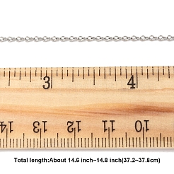 4Pcs 304 Stainless Steel Cable Chain Necklace Making&nbsp;STAS-FS0001-81P