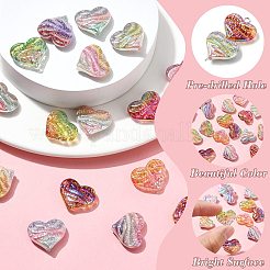 13Pcs 13 Colors Electroplate Resin Beads&nbsp;RESI-CJ0004-69