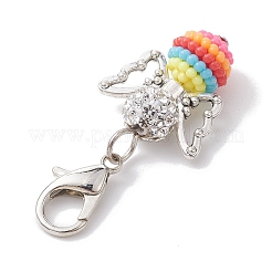 Colorful Angel Resin Pendant Decorations&nbsp;HJEW-JM01908