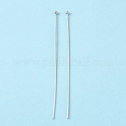 真鍮のボールヘッドピン  ニッケルフリー  プラチナカラー  サイズ：約0.6 mm厚  長さ50mm  ヘッド：1.5mm&nbsp;X-RP0.6X50MM-NF