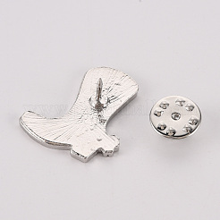 Rack Plating Alloy Enamel Brooches&nbsp;JEWB-S011-138-NR